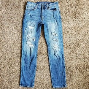 American Eagle Next Level AirFlex Mens Size 28x30 Distressed Slim Straight Jeans